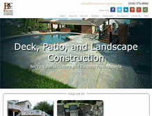 Tablet Screenshot of breyerconstruction.com